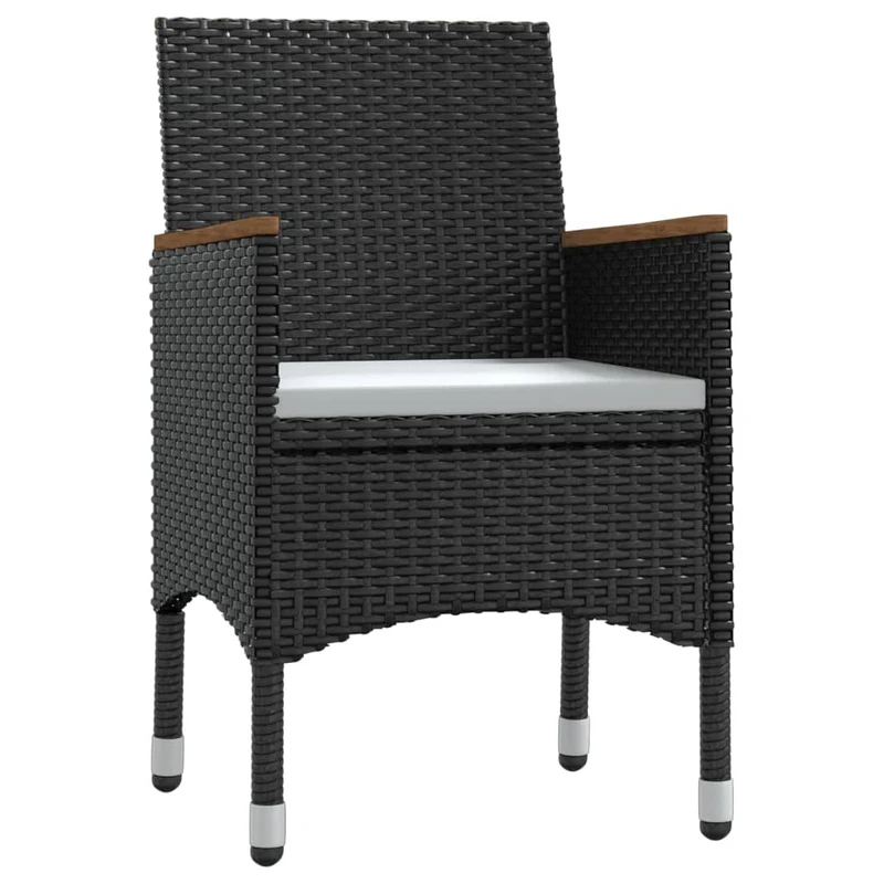 Ensemble de salle à manger de jardin meuble extérieur avec coussins 9 pièces noir 02_0014176