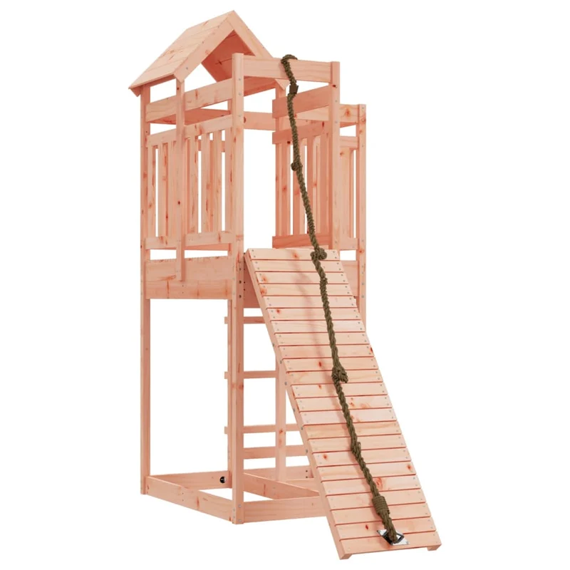 Maisonnette de jeu avec mur d'escalade 107 x 196 x 238 cm bois massif douglas 02_0004761
