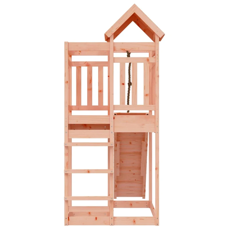 Maisonnette de jeu avec mur d'escalade 107 x 196 x 238 cm bois massif douglas 02_0004761