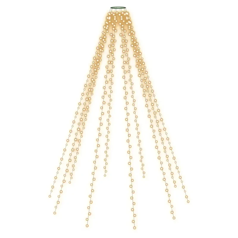 Guirlande lumineuse filet sapin Noël 400 cm avec 400 LED ambiance chaleureuse et festive en PVC vert foncé 02_0046019