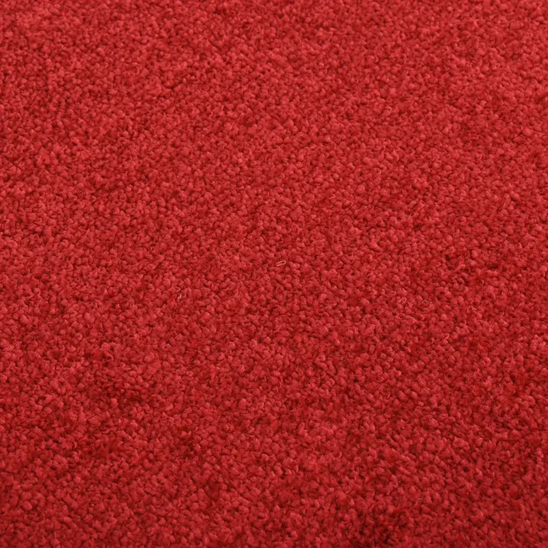 Paillasson de porte rouge 80 x 120 cm surface velours antidérapante style contemporain en polypropylène rouge 02_0046794