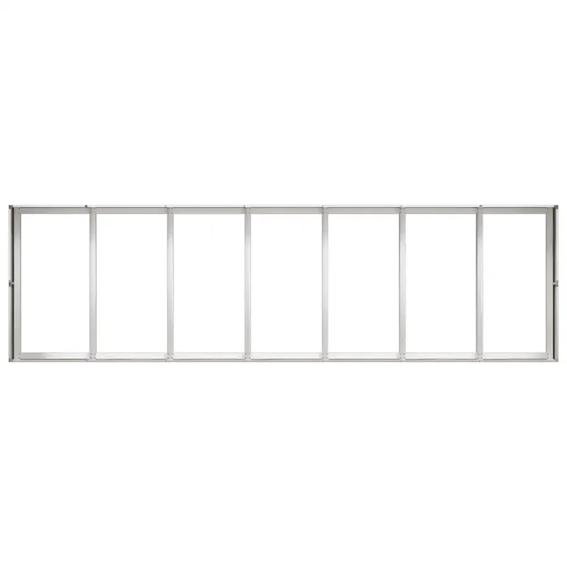 Jardinière moderne 280 x 80 x 40 cm design élégant pour jardin terrasse en acier inoxydable 02_0051546
