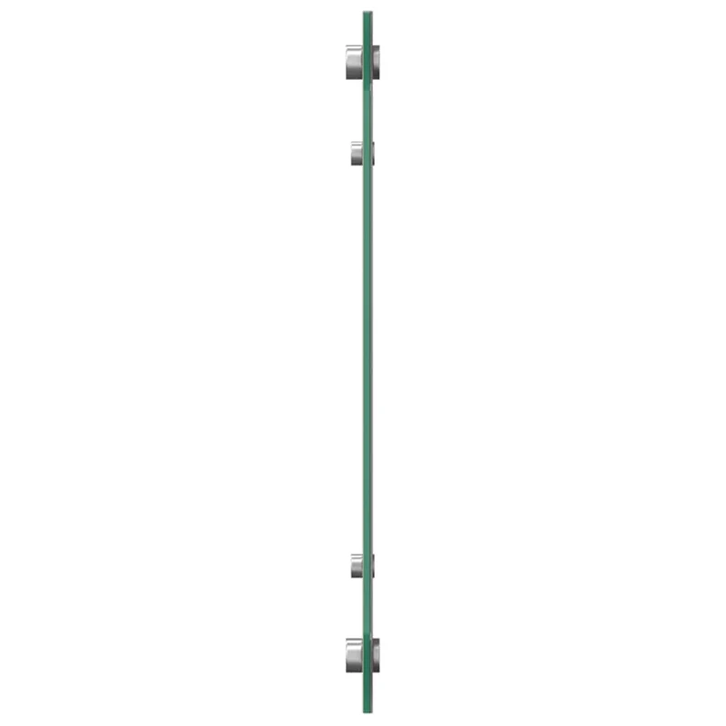 Lot de 2 dosserets de cuisine moderne 100 x 40 cm durable et thermorésistant en verre trempé gris clair 02_0056235