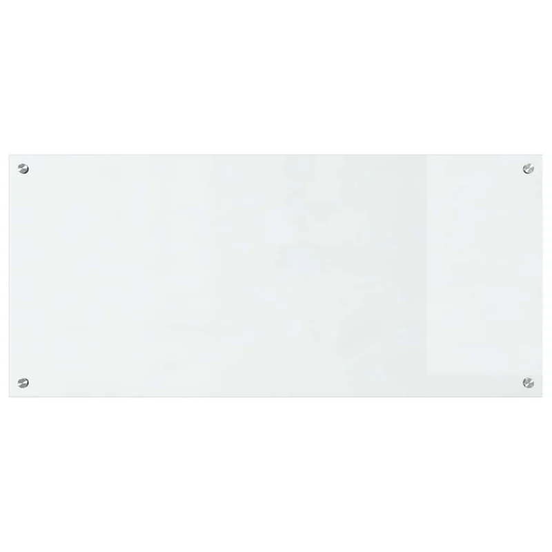 Lot de 2 dosserets de cuisine modernes et pratiques 110 x 50 cm design épuré et élégant en verre trempé transparent 02_0056263