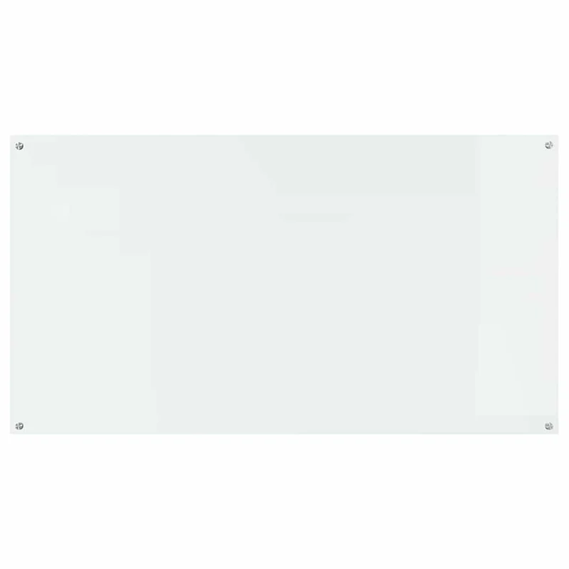 Lot de 2 dosserets de cuisine thermo-résistants 110 x 60 cm design moderne épuré en verre trempé transparent 02_0056264