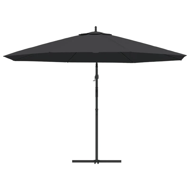 Parasol déporté avec mât en aluminium 350 cm noir 02_0008482