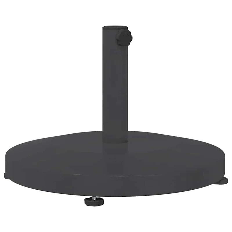 Lot de 1 base de parasol ronde moderne extérieur 48 x 48 x 32 cm en acier gris foncé 02_0058938