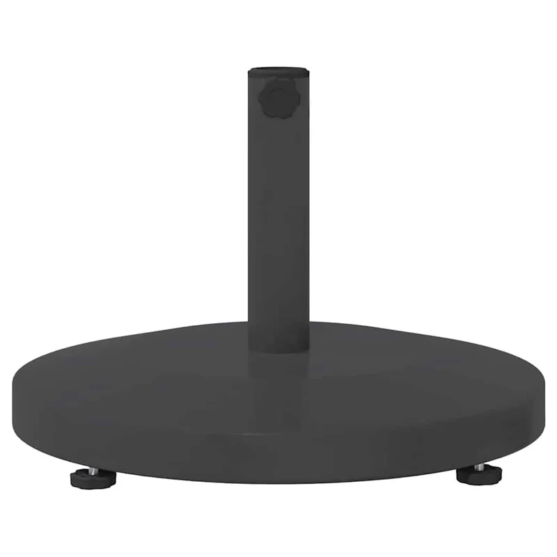 Lot de 1 base de parasol ronde moderne extérieur 48 x 48 x 32 cm en acier gris foncé 02_0058938