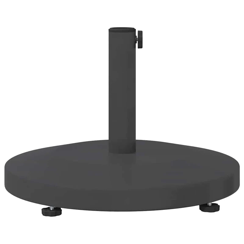 Lot de 1 base de parasol ronde moderne extérieur 48 x 48 x 32 cm en acier gris foncé 02_0058938