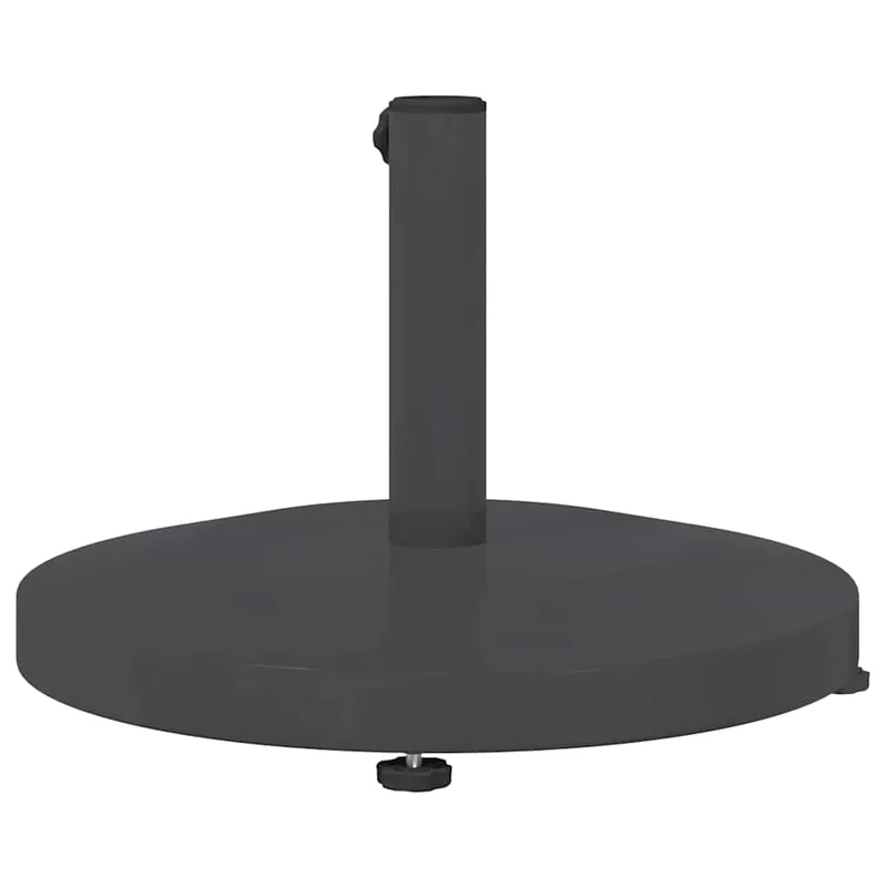 Lot de 1 base de parasol ronde moderne extérieur 48 x 48 x 32 cm en acier gris foncé 02_0058938
