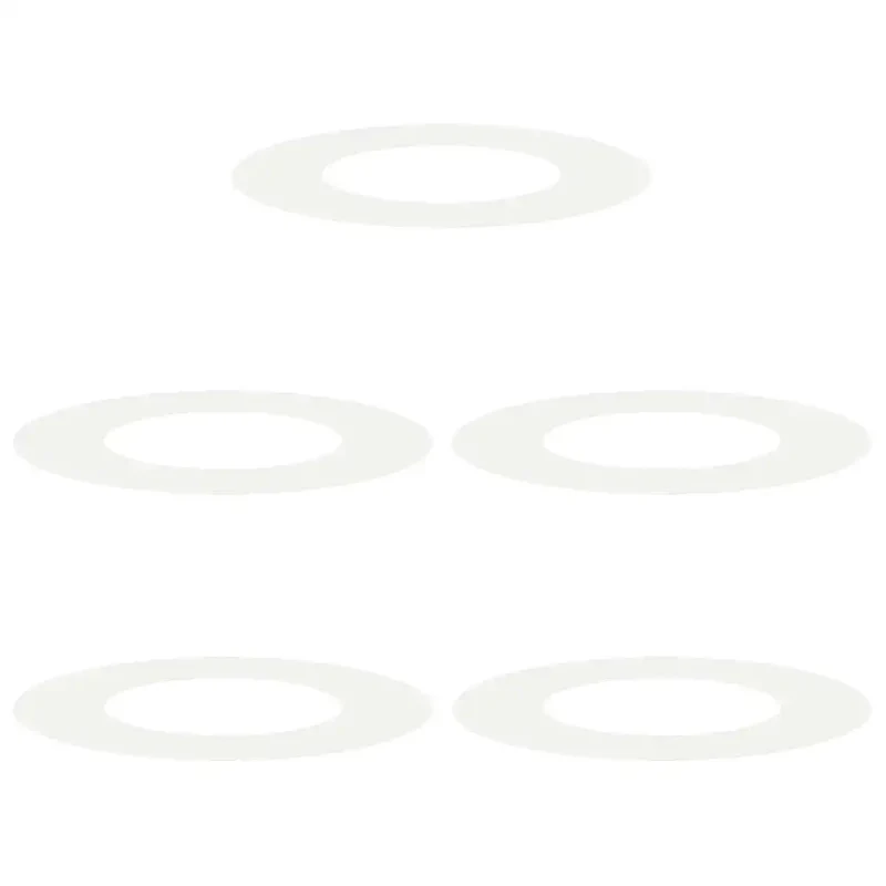 Lot de 5 anneaux d'arbre plats modernes 70 x 70 cm en acier blanc décor extérieur durable 02_0052302