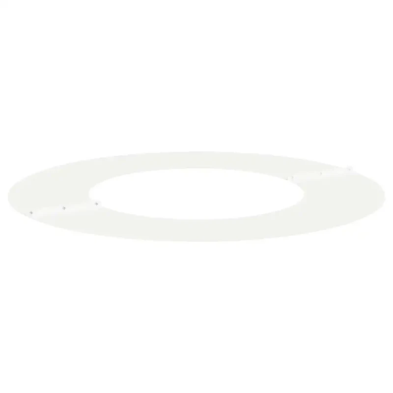 Lot de 5 anneaux d'arbre plats modernes 70 x 70 cm en acier blanc décor extérieur durable 02_0052302