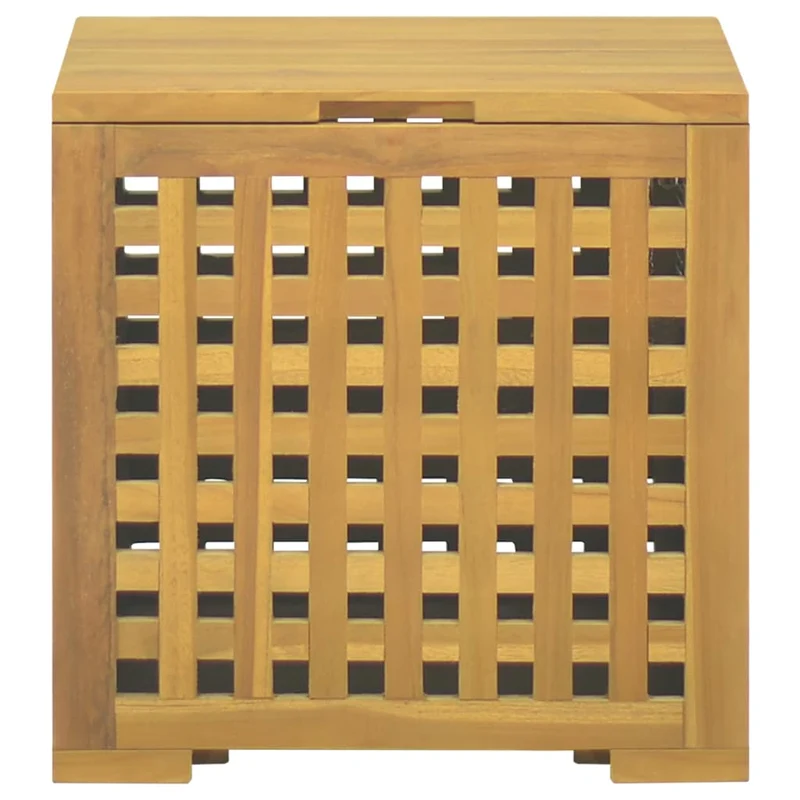 Boîte à corde 40 x 40 x 40 cm bois massif de teck 02_0013143
