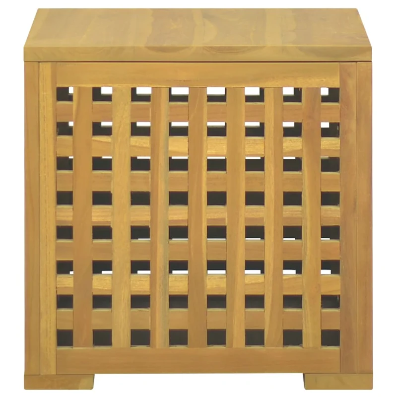Boîte à corde 40 x 40 x 40 cm bois massif de teck 02_0013143