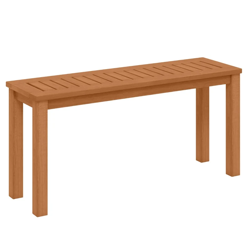 Banc en bois massif rustique 100 x 30 x 47 cm confort durable style vintage ambiance cosy en bois naturel 20_0010576