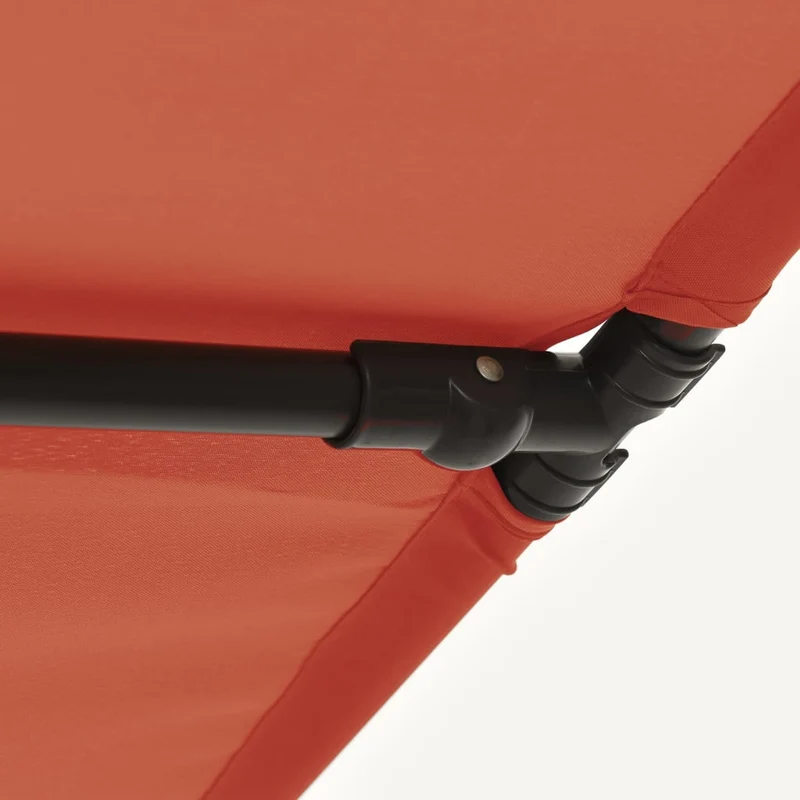 Parasol d'extérieur avec mât en aluminium 180 x 130 cm orange 02_0008218