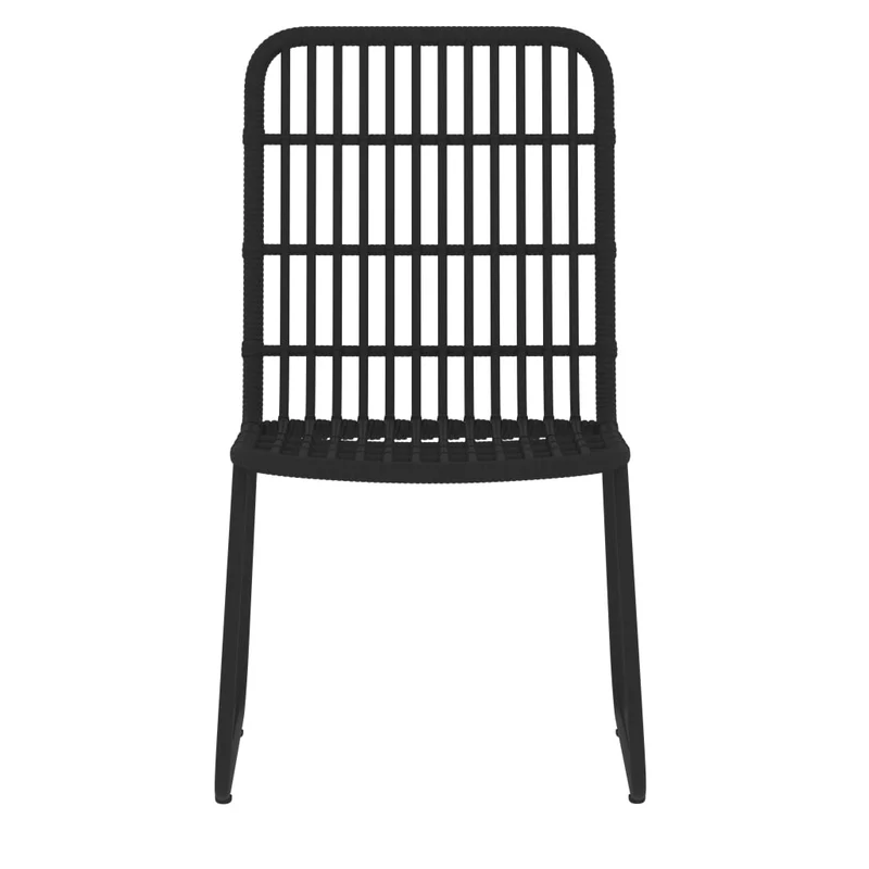 Ensemble de salle à manger de jardin meuble extérieur 7 pièces noir 02_0014001
