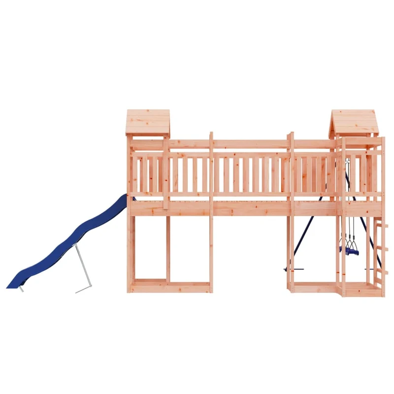 Aire de jeux d'extérieur balançoires toboggan portiques robuste jeux jardin 362 x 585 x 238 cm bois massif de douglas 02_0004691