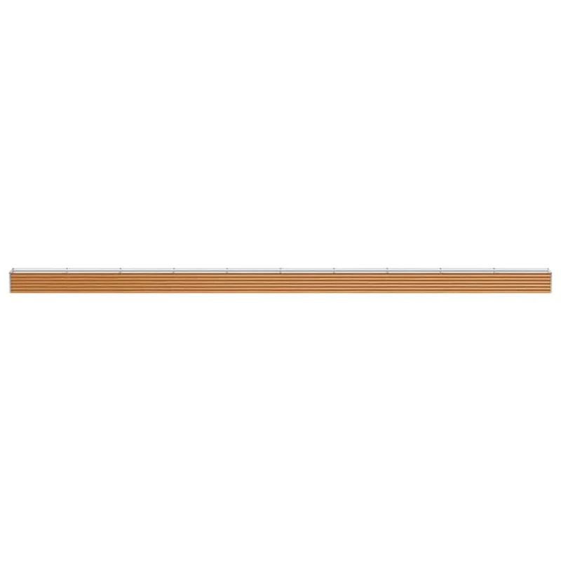 Jardin surélevé fonctionnel design industriel extérieur 970 x 50 x 36 cm en acier galvanisé marron clair 02_0059037