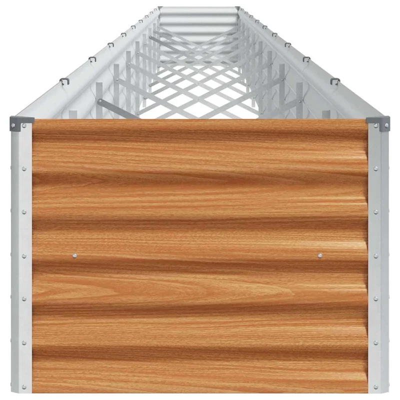 Jardin surélevé fonctionnel design industriel extérieur 970 x 50 x 36 cm en acier galvanisé marron clair 02_0059037