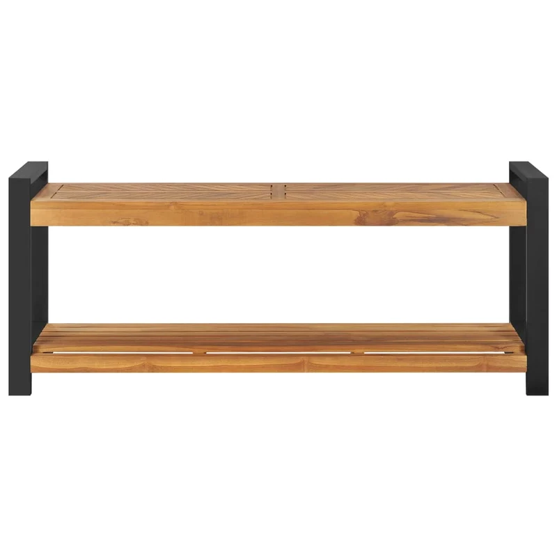 Banc banquette 120 cm bois de teck solide 02_0010931