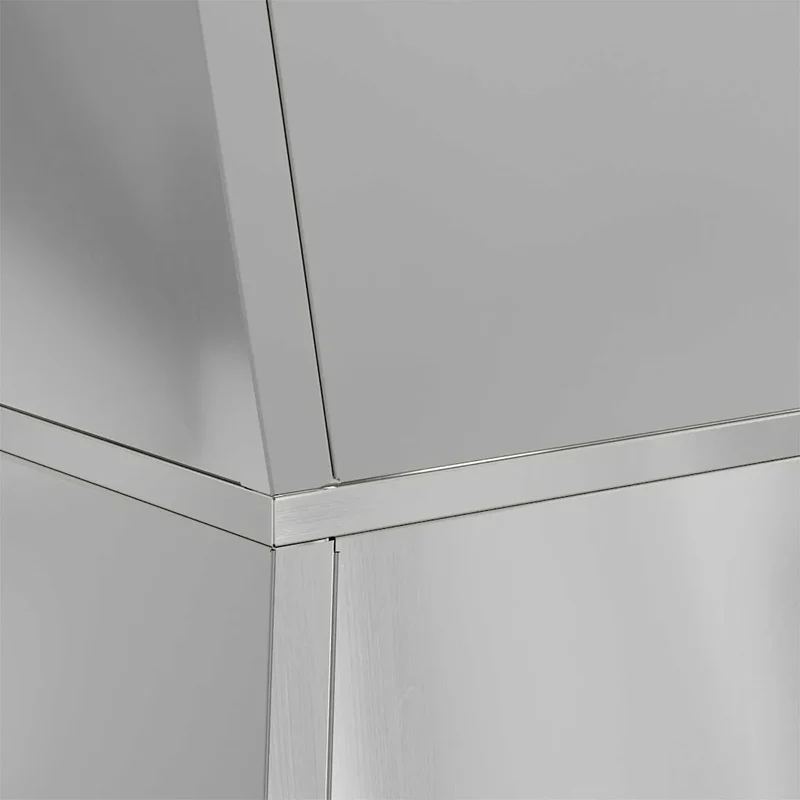 Lot de 2 jardinières pilier extérieur 35 x 35 x 73 cm style contemporain durable en métal argent 02_0052407