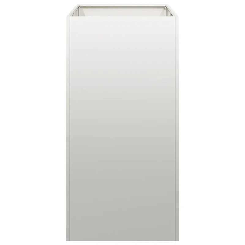Jardinière design moderne jardin balcon 40 x 80 x 80 cm avec fond ouvert en acier inoxydable 02_0051560