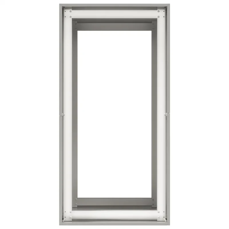 Jardinière design moderne jardin balcon 40 x 80 x 80 cm avec fond ouvert en acier inoxydable 02_0051560