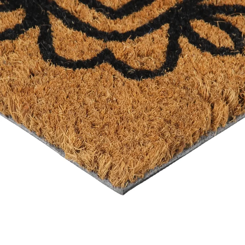 Tapis de porte touffeté intérieur extérieur 45 x 75 cm support antidérapant ambiance naturelle en fibre de coco naturel 02_0046188