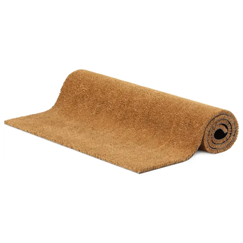 Tapis de porte naturel extérieur intérieur 90 x 150 cm antidérapant pratique en fibre de coco naturel 02_0046181