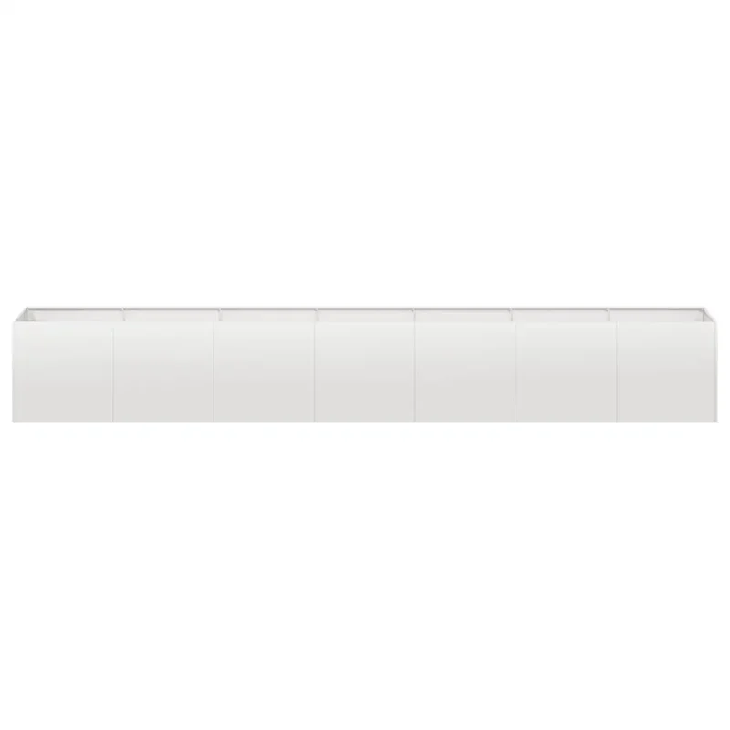 Jardinière moderne à fond ouvert bel équilibre décoratif pour jardin balcon 280 x 40 x 40 cm en acier inoxydable 02_0051482