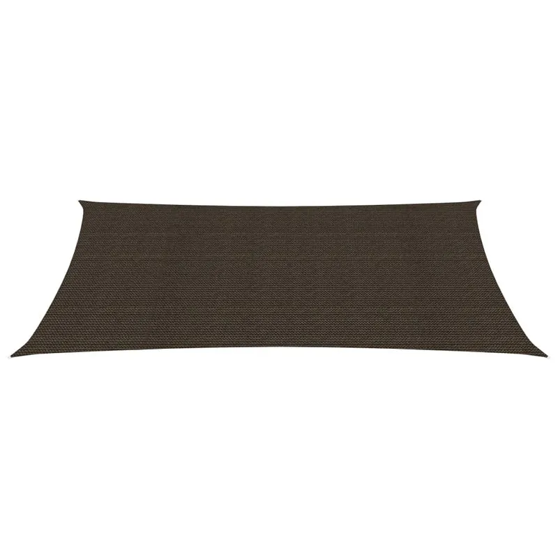 Voile toile d'ombrage parasol 160 g/m² marron 2 x 5 m PEHD 02_0009144