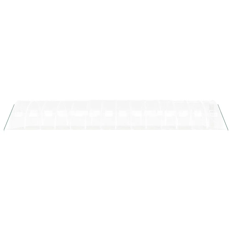 Serre tente abri plante fleur légumes avec cadre en acier 56 m² 14 x 4 x 2 m blanc 02_0044607
