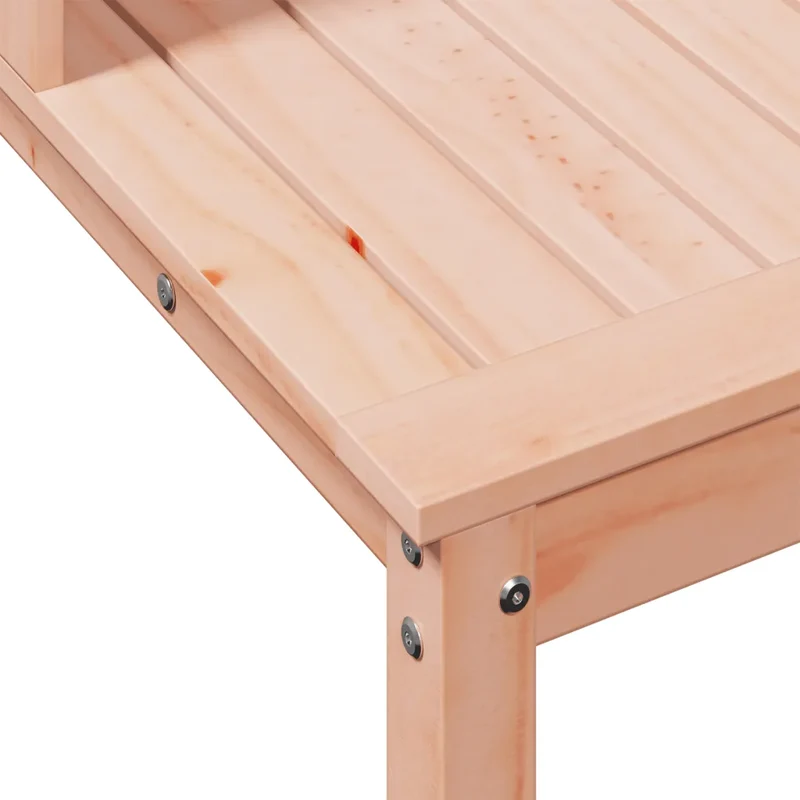 Table de rempotage en bois massif douglas avec étagères 82,5 x 50 x 109,5 cm robuste moderne en bois naturel 02_0049245
