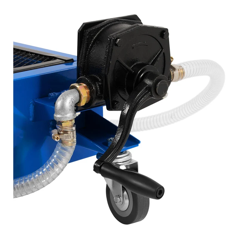 Bac de vidange d'huile mobile - 55 litres - pompe manuelle outils auto atelier 14_0006320