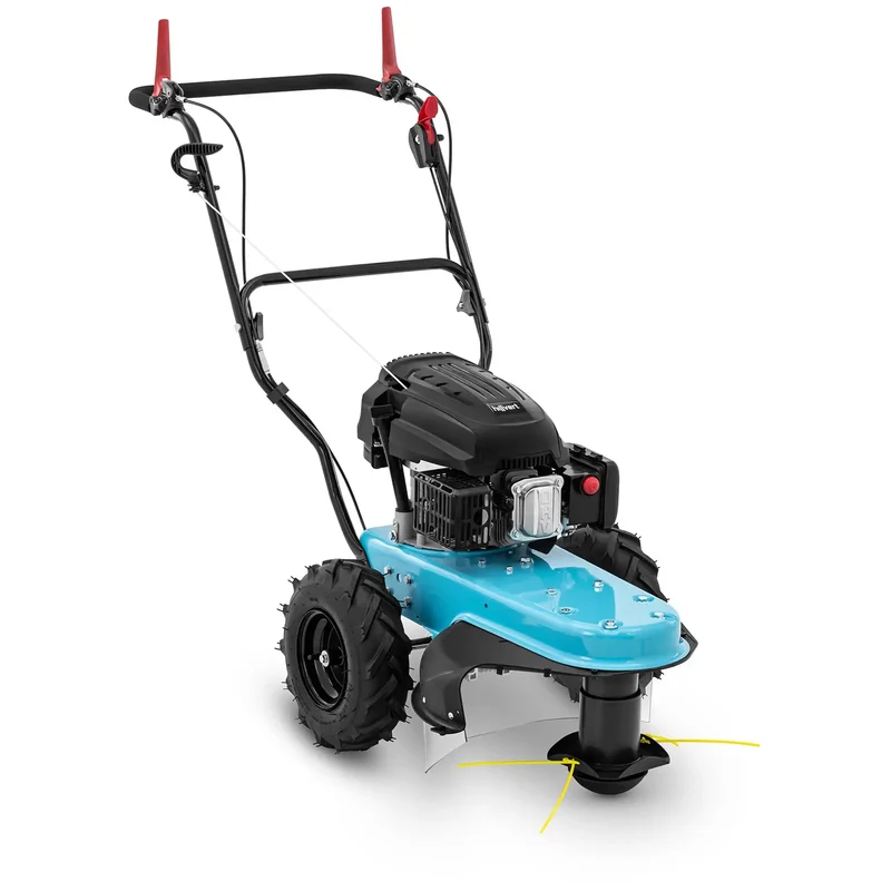 Tondeuse débroussailleuse essence 3 kw largeur de coupe 580 mm autotractée pp pa acier bleu 14_0010134