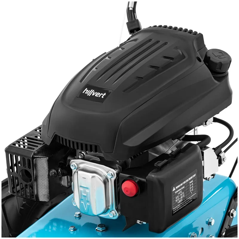 Tondeuse débroussailleuse essence 3 kw largeur de coupe 580 mm autotractée pp pa acier bleu 14_0010134