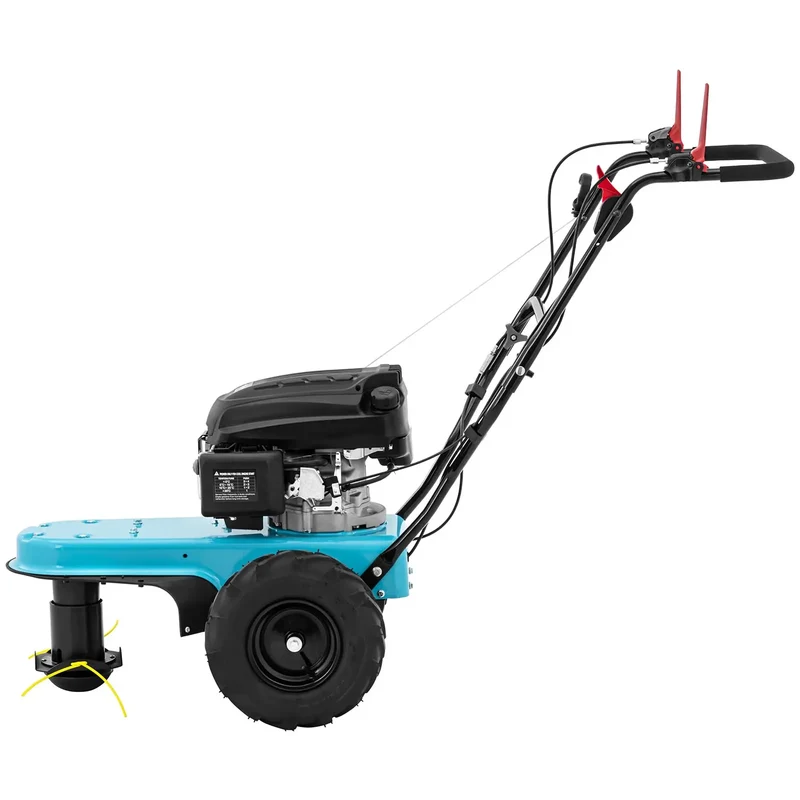Tondeuse débroussailleuse essence 3 kw largeur de coupe 580 mm autotractée pp pa acier bleu 14_0010134