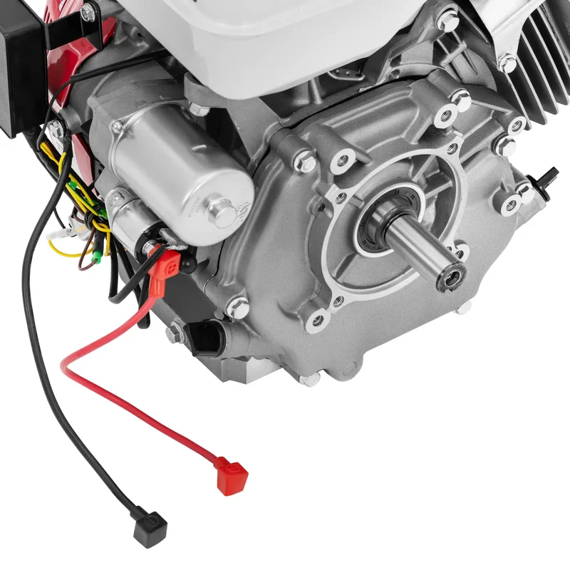 Moteur 4 temps 16 ch monocylindre démarrage électrique aluminium cuivre noir rouge blanc 14_0009398