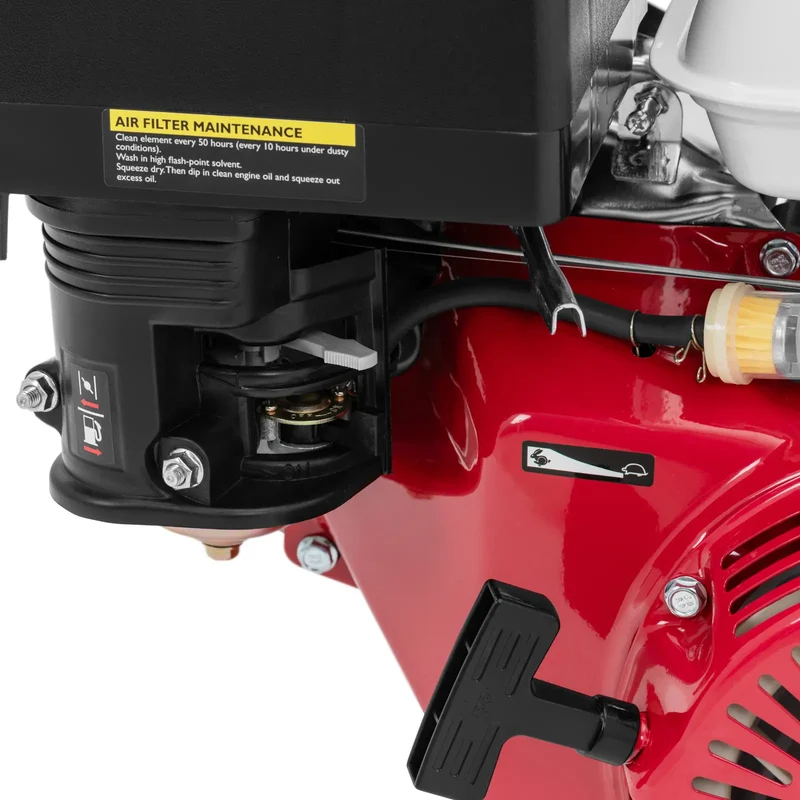Moteur 4 temps 16 ch monocylindre démarrage électrique aluminium cuivre noir rouge blanc 14_0009398