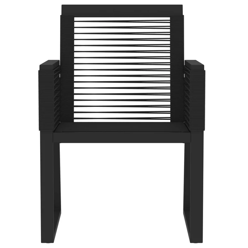 Ensemble de salle à manger de jardin meuble extérieur 9 pièces noir 02_0014109