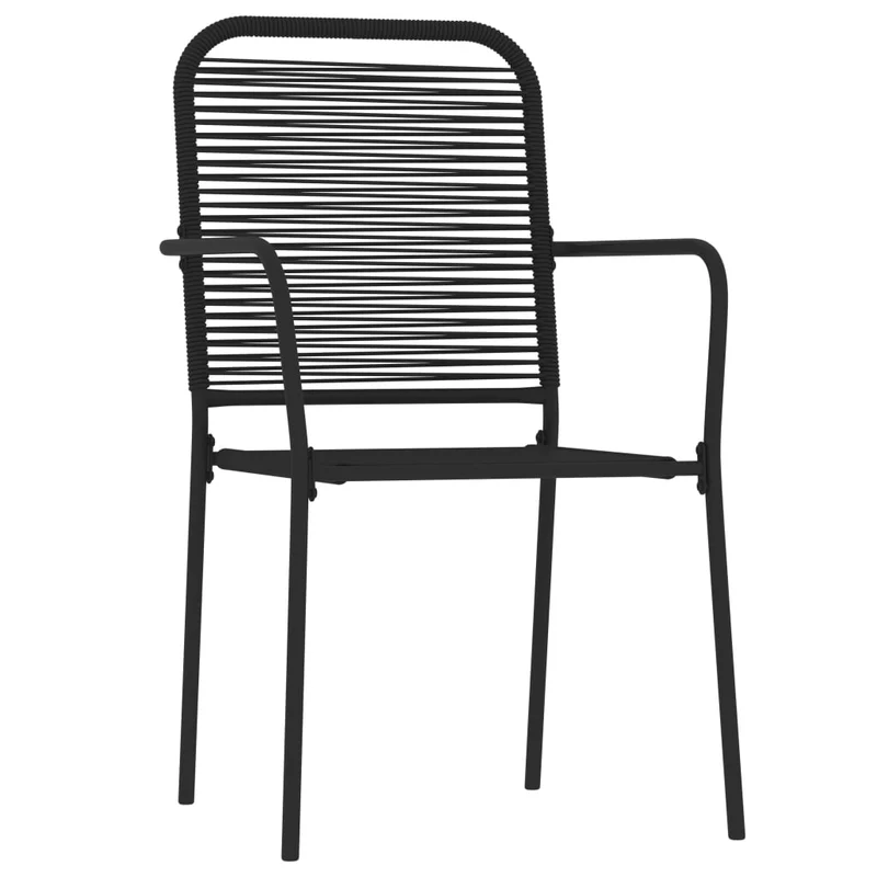 Ensemble de salle à manger de jardin meuble extérieur 9 pièces noir 02_0014111