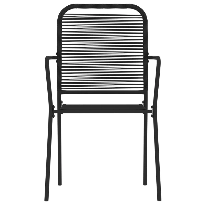 Ensemble de salle à manger de jardin meuble extérieur 9 pièces noir 02_0014111