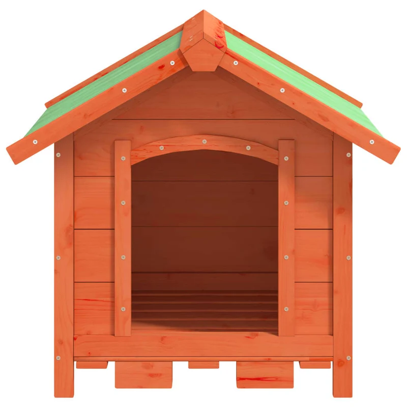 Chenil cage enclos pac animaux 65 x 65 x 61,5 cm bois de pin solide marron 02_0041722
