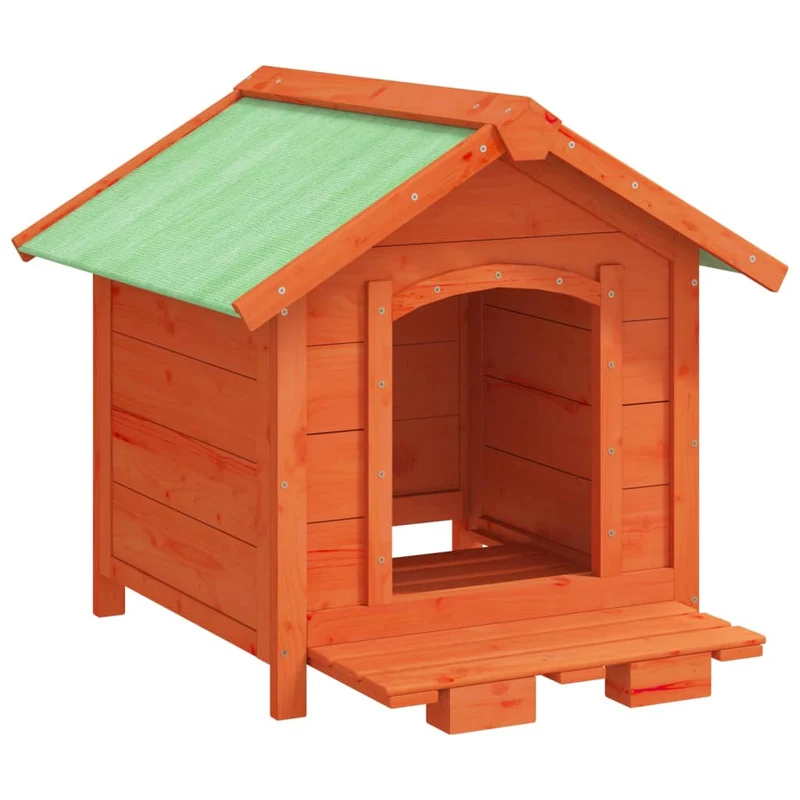 Chenil cage enclos pac animaux 65 x 65 x 61,5 cm bois de pin solide marron 02_0041722