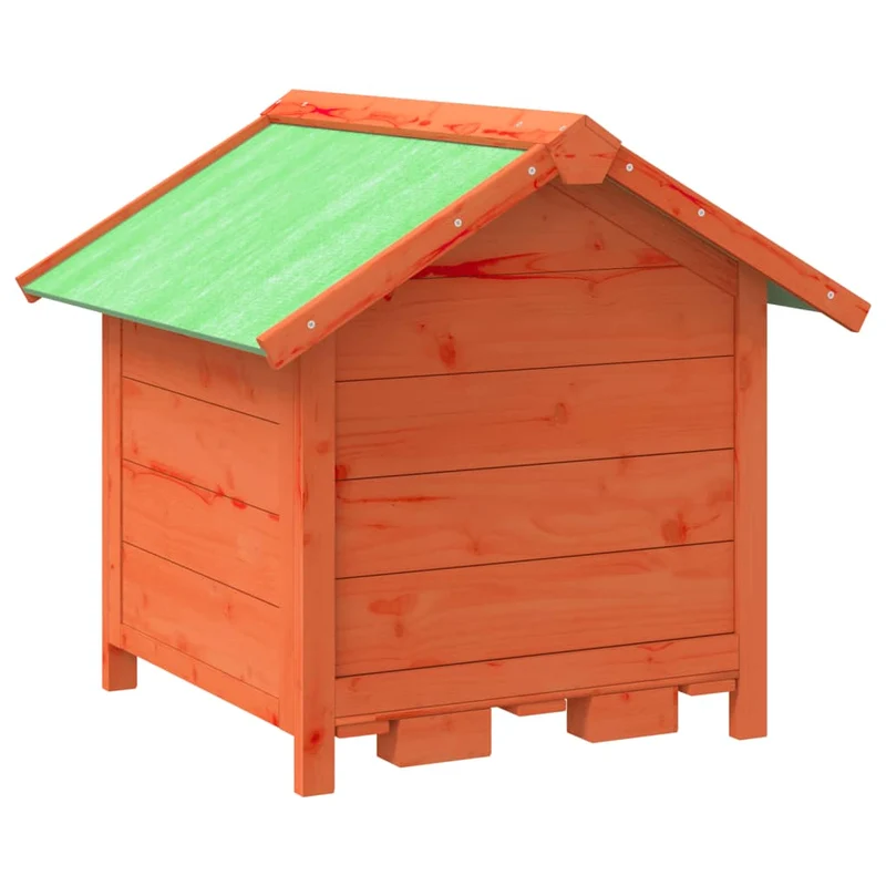 Chenil cage enclos pac animaux 65 x 65 x 61,5 cm bois de pin solide marron 02_0041722