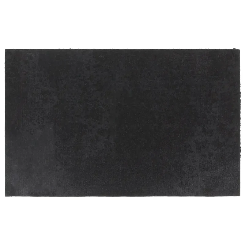 Tapis de porte touffeté intérieur extérieur 50 x 80 cm antidérapant design moderne en fibre de coco noir 02_0046163