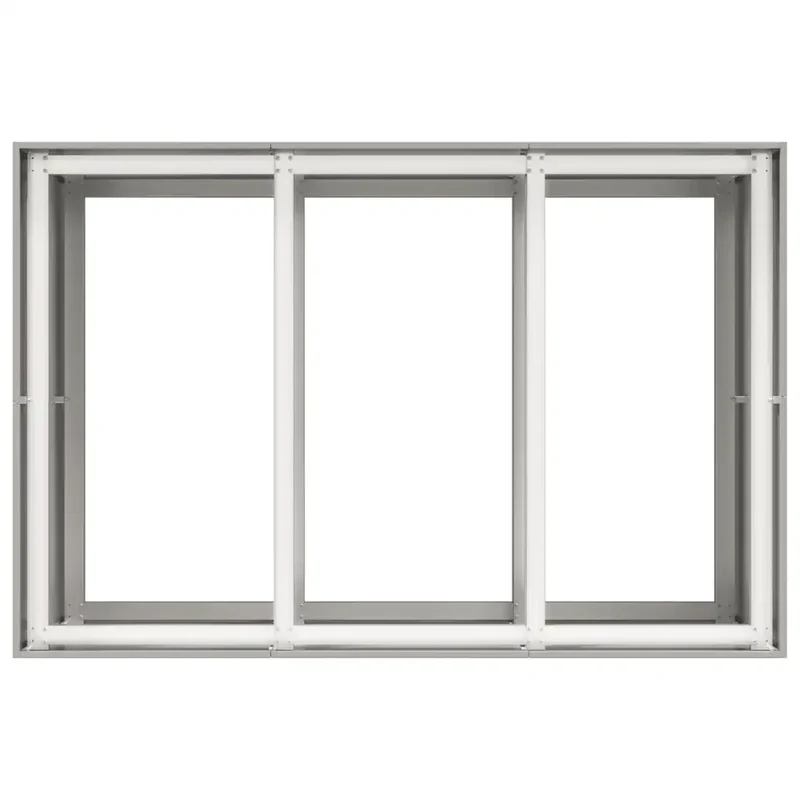 Jardinière grande capacité design moderne jardin terrasse 120 x 80 x 80 cm en acier inoxydable gris 02_0051573