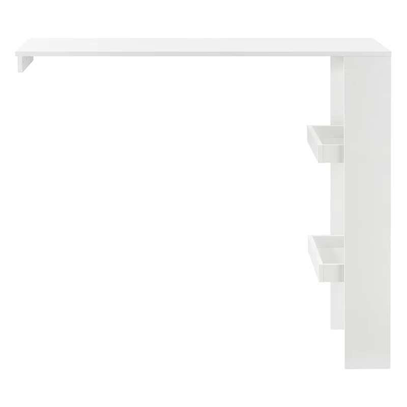 Table de bar stylée bistrot 120 cm blanc 03_0006215