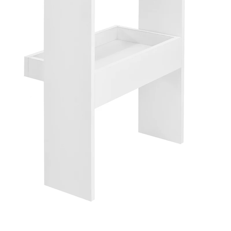 Table de bar stylée bistrot 120 cm blanc 03_0006215